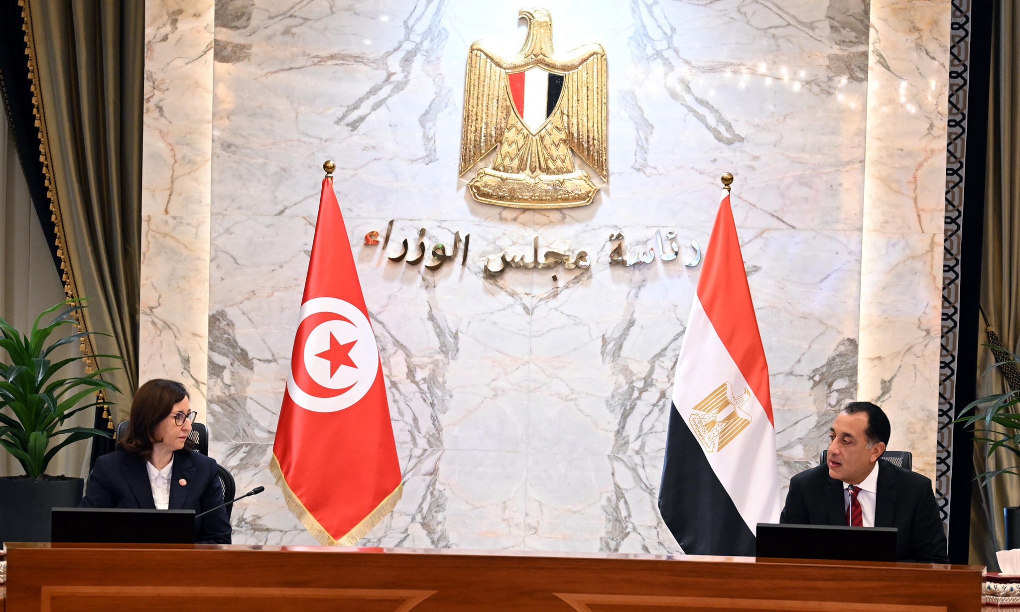 رئيسا وزراء مصر وتونس يترأسان أعمال اللجنة العليا المصرية التونسية المشتركة