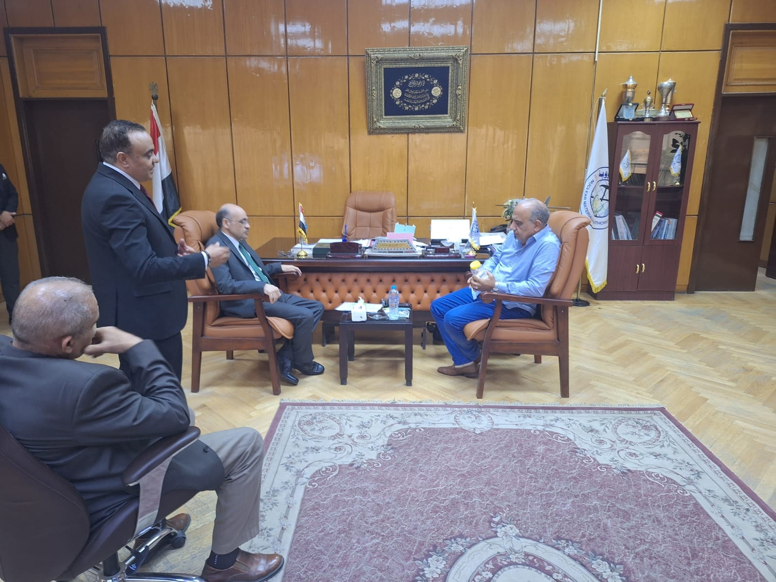 زيارة وزير الكهرباء إلى هيئة المواد النووية