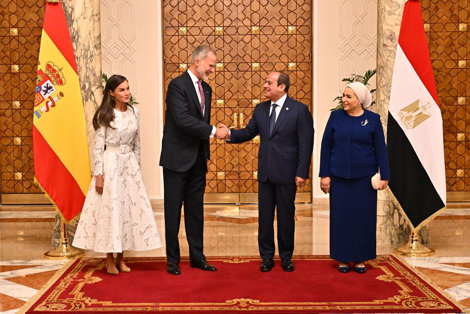 الرئيس السيسي يستقبل ملك إسبانيا