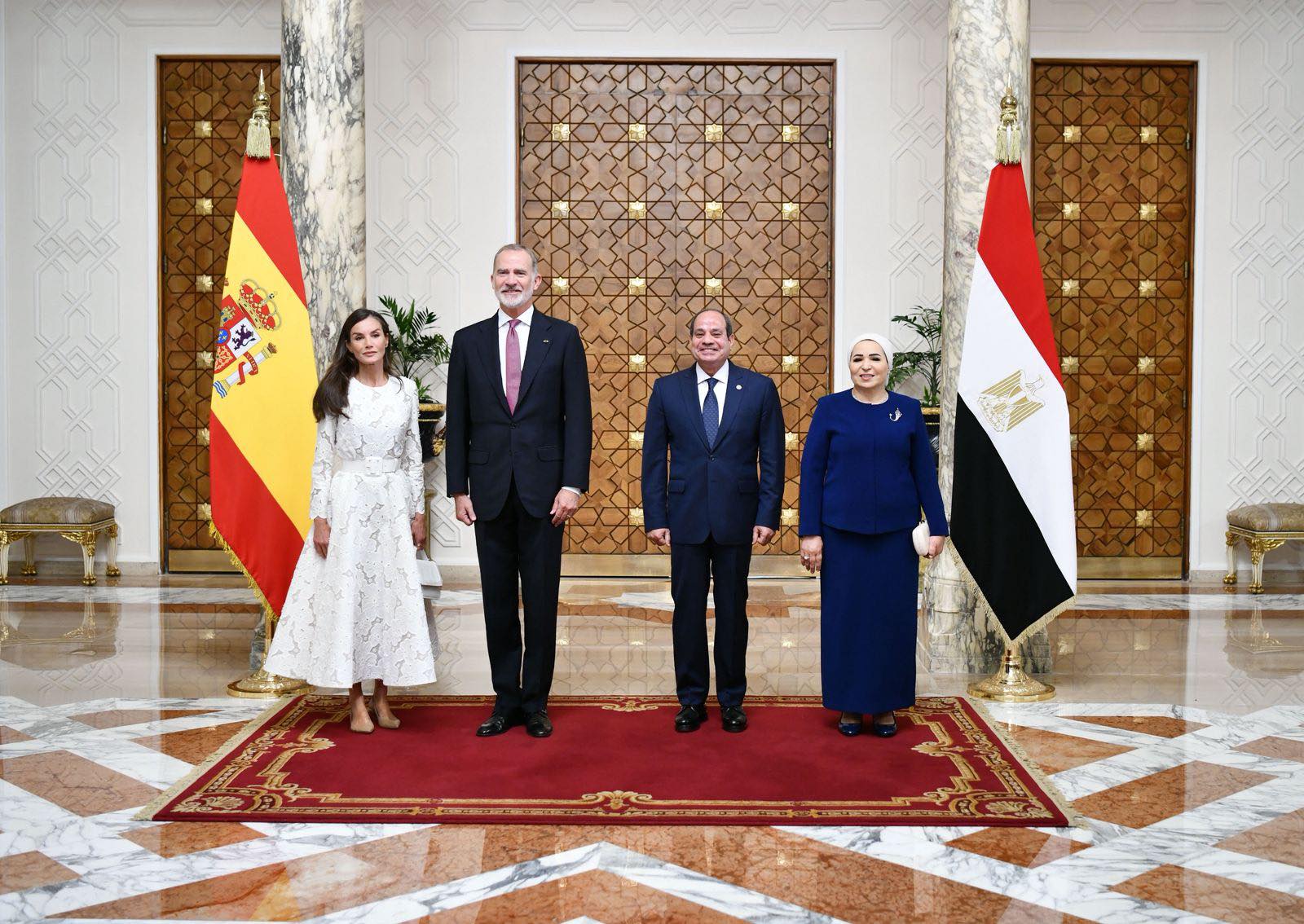 الرئيس السيسي يستقبل ملك إسبانيا
