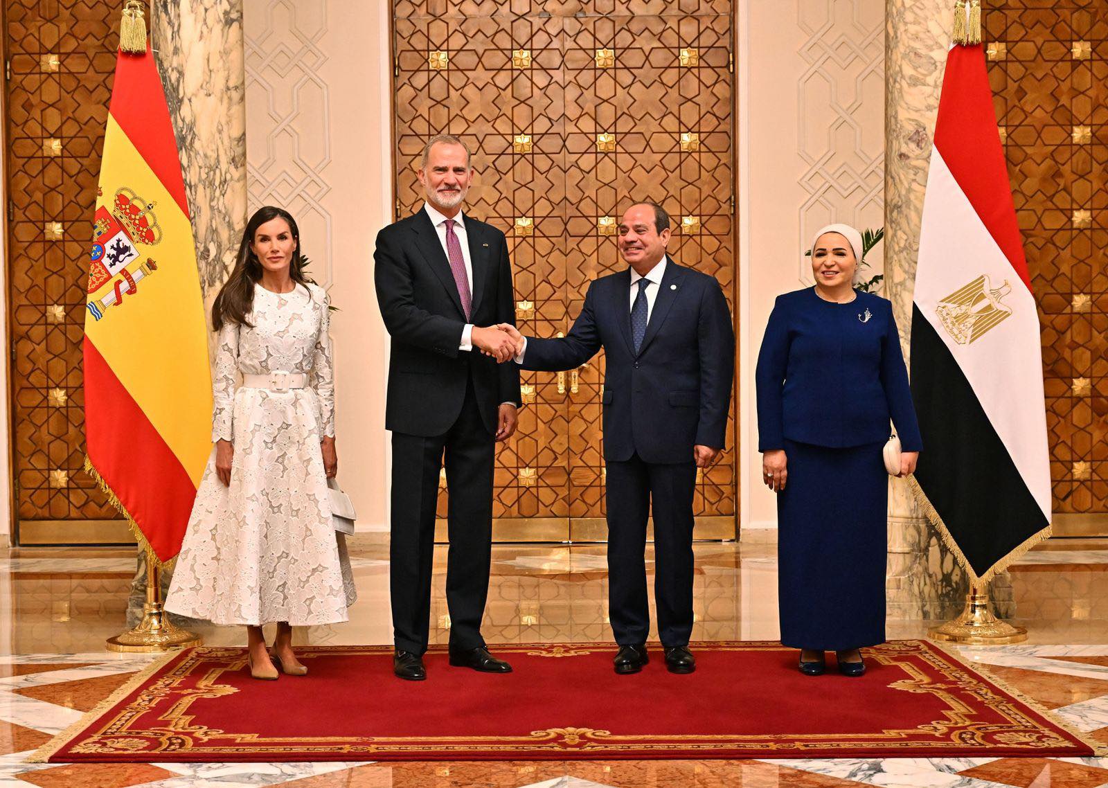 الرئيس السيسي يستقبل ملك إسبانيا