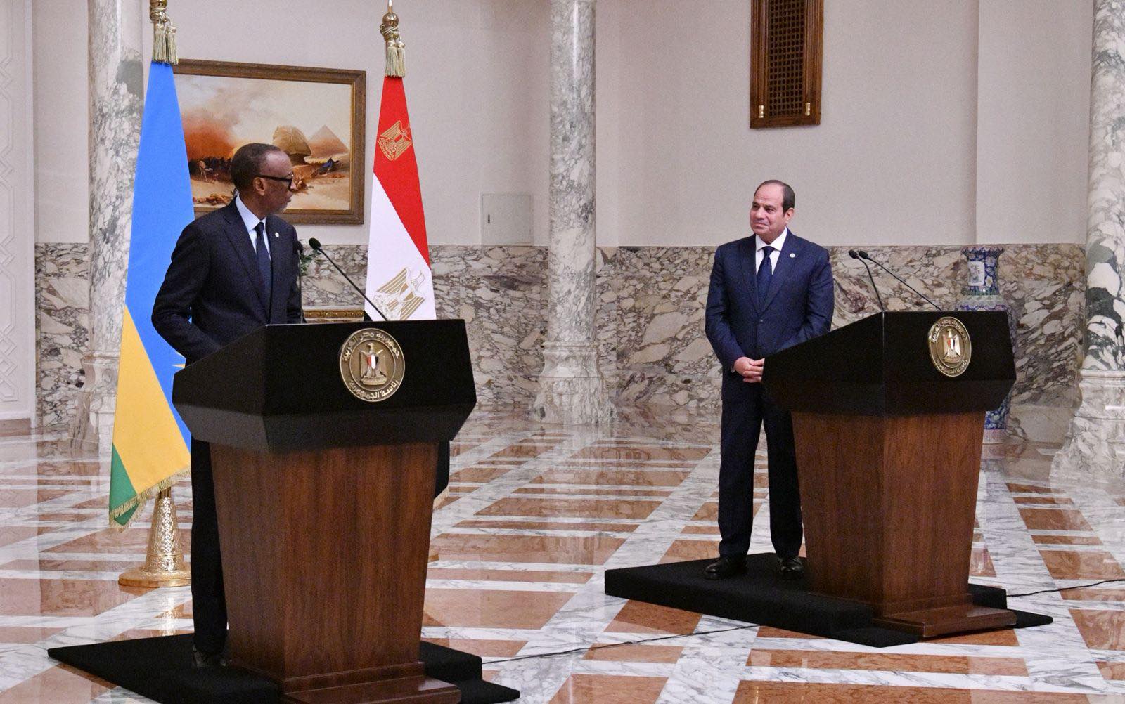الرئيس السيسي يستقبل نظيره الرواندي