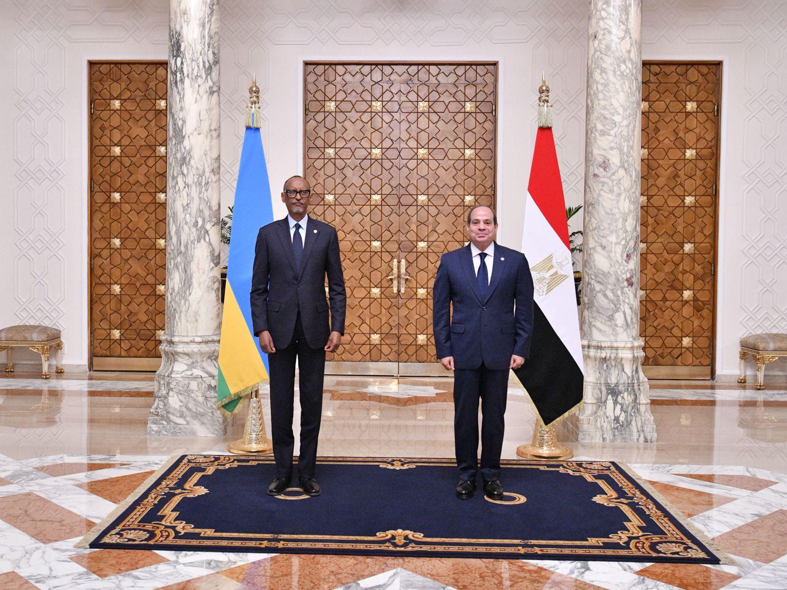 الرئيس السيسي يستقبل نظيره الرواندي