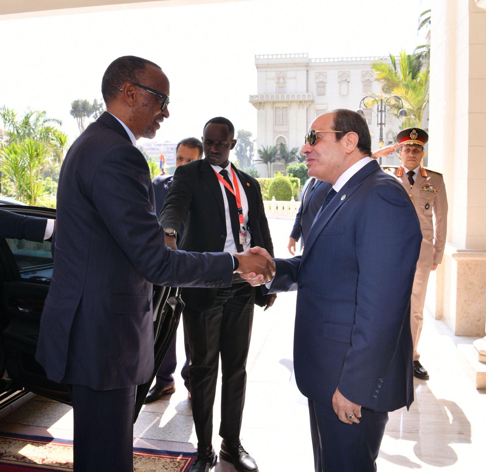 الرئيس السيسي يستقبل نظيره الرواندي