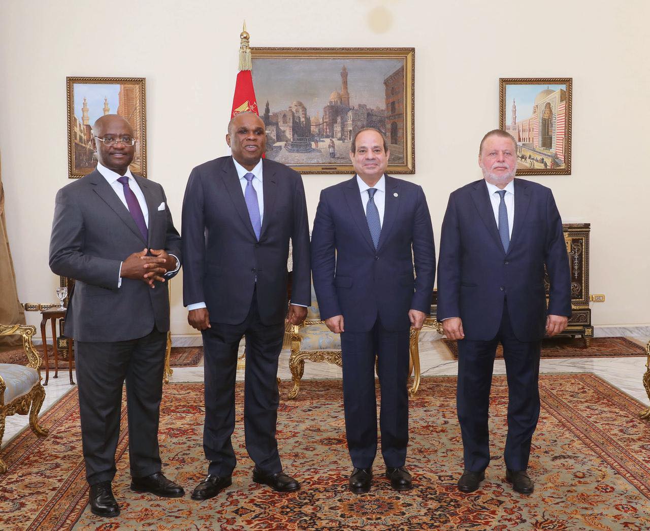 الرئيس السيسي يستقبل رئيس بنك التصدير والاستيراد الإفريقي