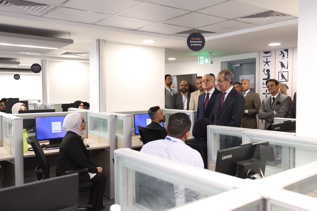 وزير الاتصالات يفتتح مركز شركة فاوندإيفر Foundever العالمية