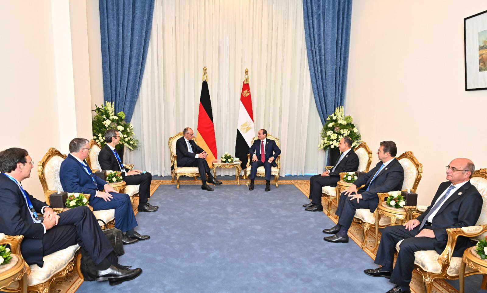 الرئيس السيسي يستقبل المستشار الألمانى فريدريش ميرتس