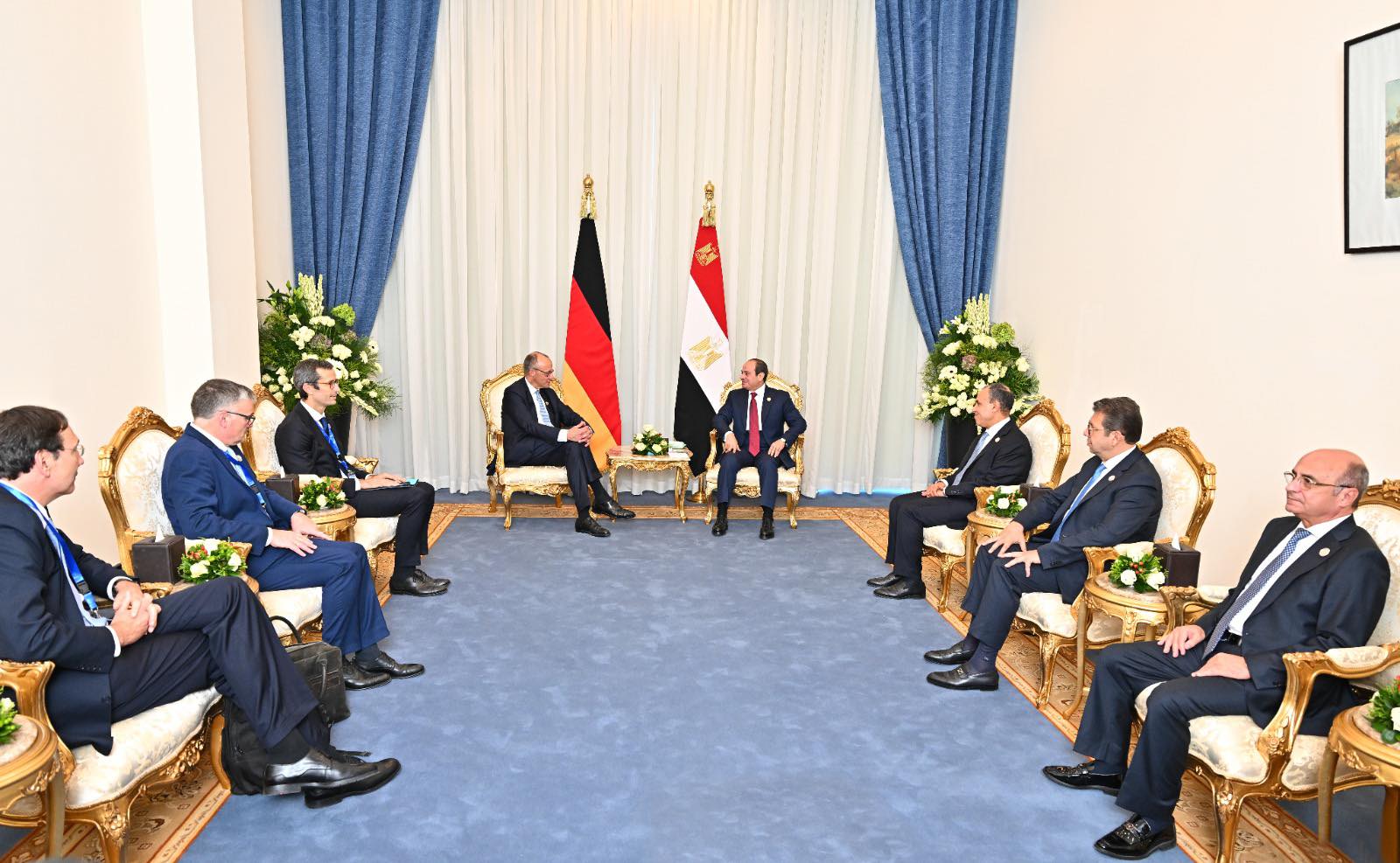 الرئيس السيسي يستقبل المستشار الألمانى فريدريش ميرتس