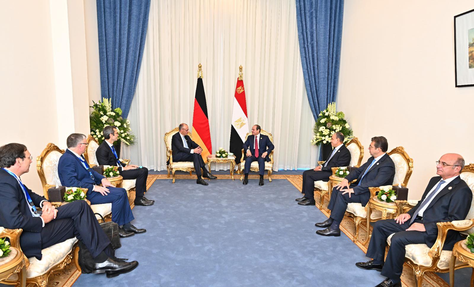 الرئيس السيسي يستقبل المستشار الألمانى فريدريش ميرتس
