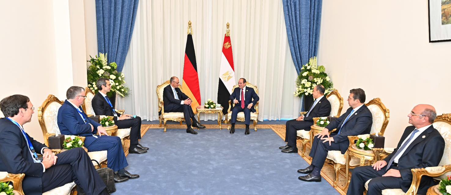 الرئيس السيسي يستقبل المستشار الألمانى فريدريش ميرتس