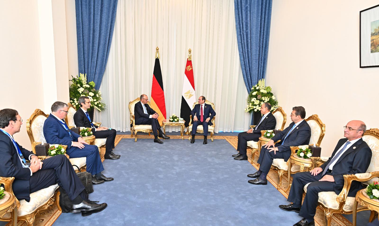 الرئيس السيسي يستقبل المستشار الألمانى فريدريش ميرتس