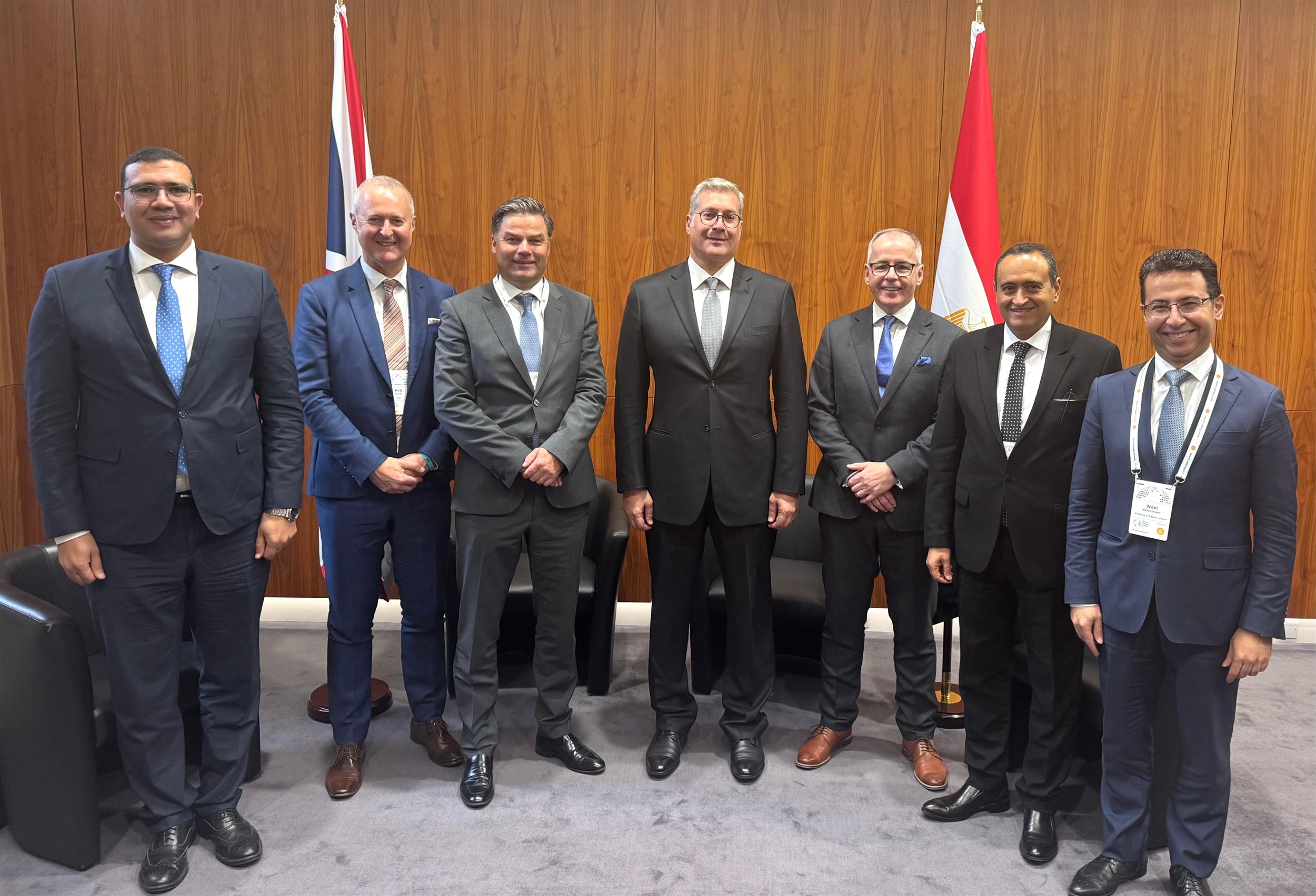 وزير البترول والثروة المعدنية خلال مباحثاته مع شركة TGS