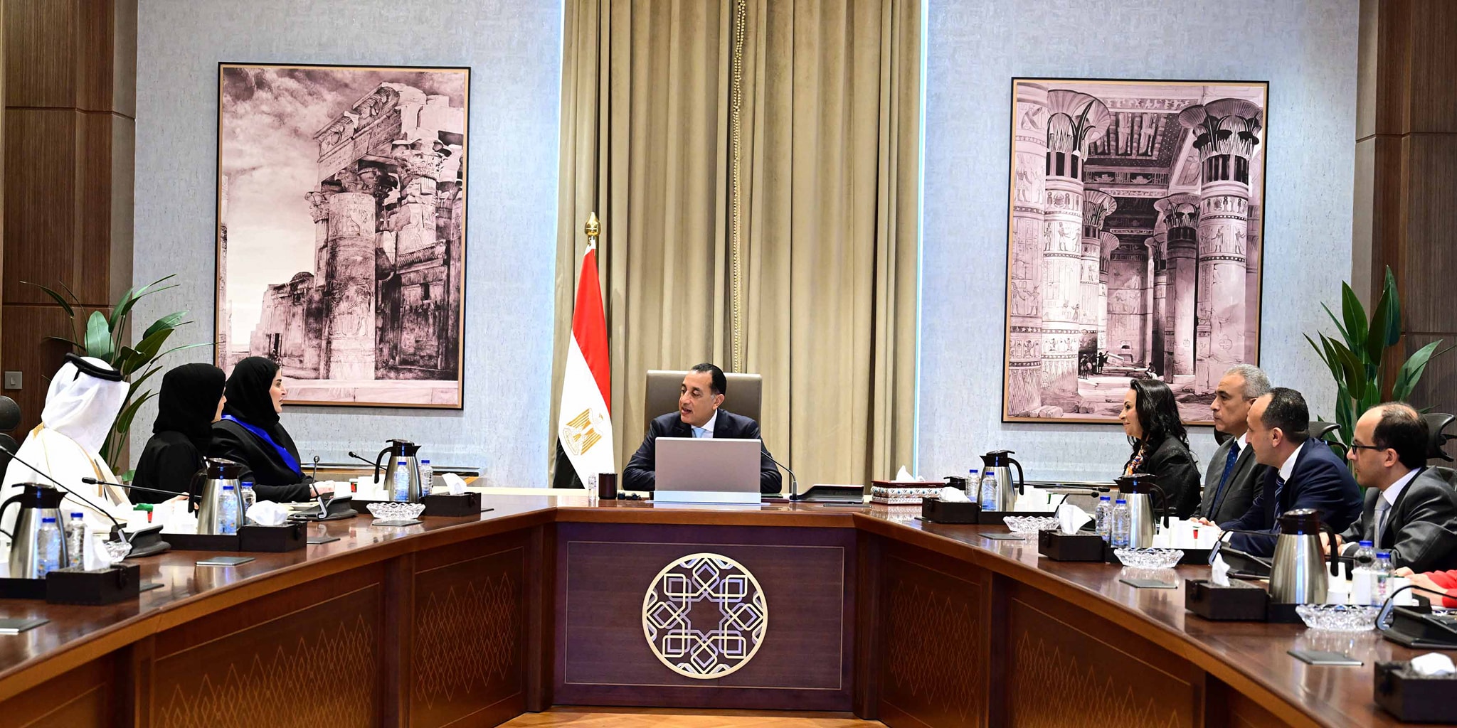 مدبولي مع وزيرة الدولة للتعاون الدولي بالخارجية القطرية