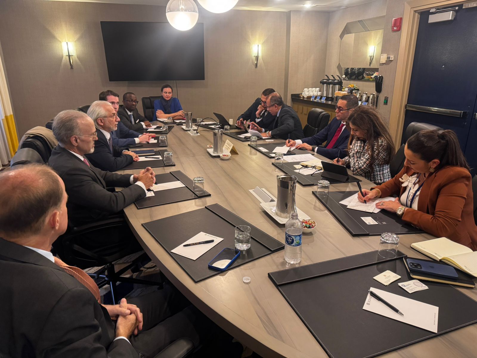 وزير الاستثمار مع وفد من مجموعة IIB Group Holdings