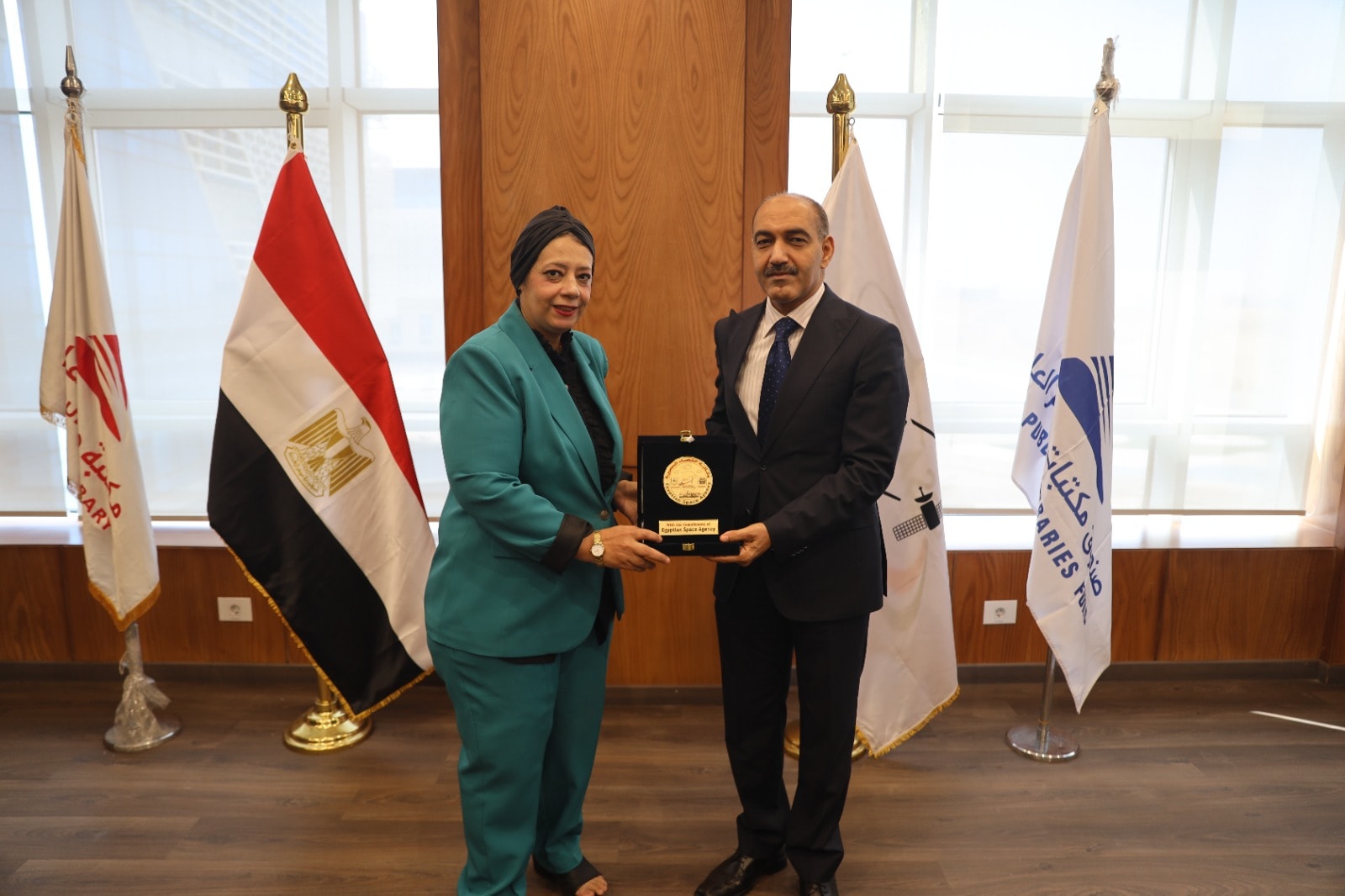 بروتوكول تعاون بين وكالة الفضاء المصرية ومكتبة مصر العامة