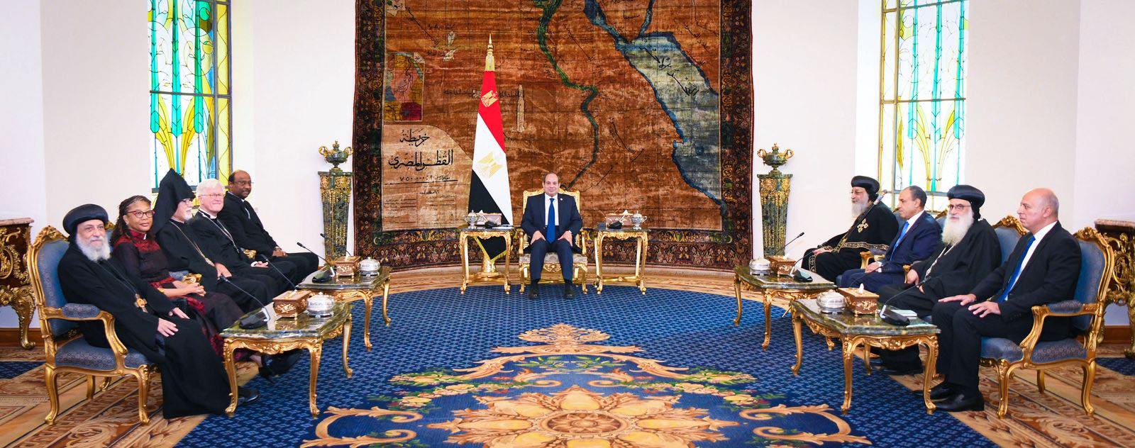 الرئيس السيسى يستقبل وفد مجلس الكنائس العالمي