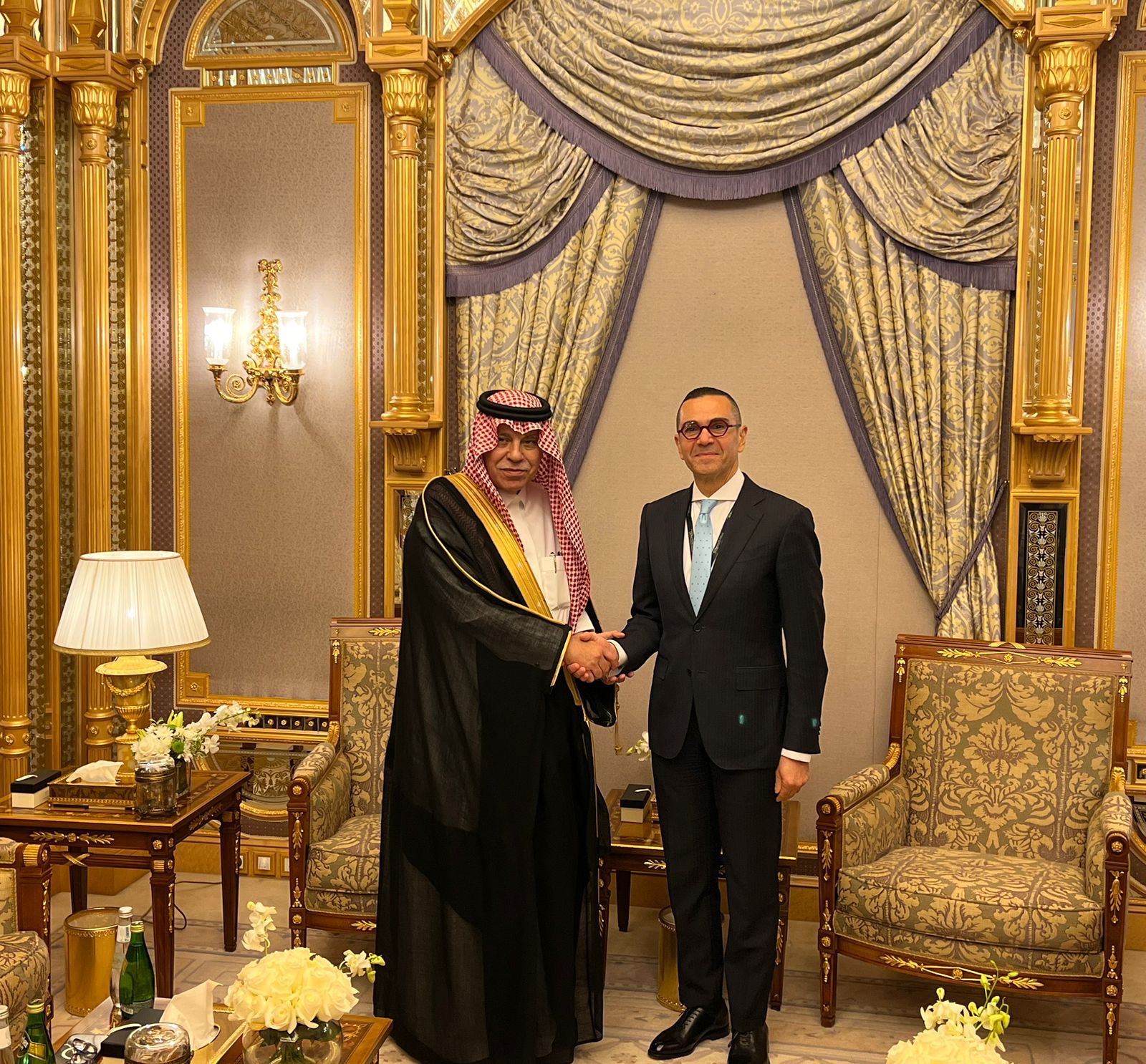 وزير الاستثمار يلتقي مع وزير التجارة السعودي