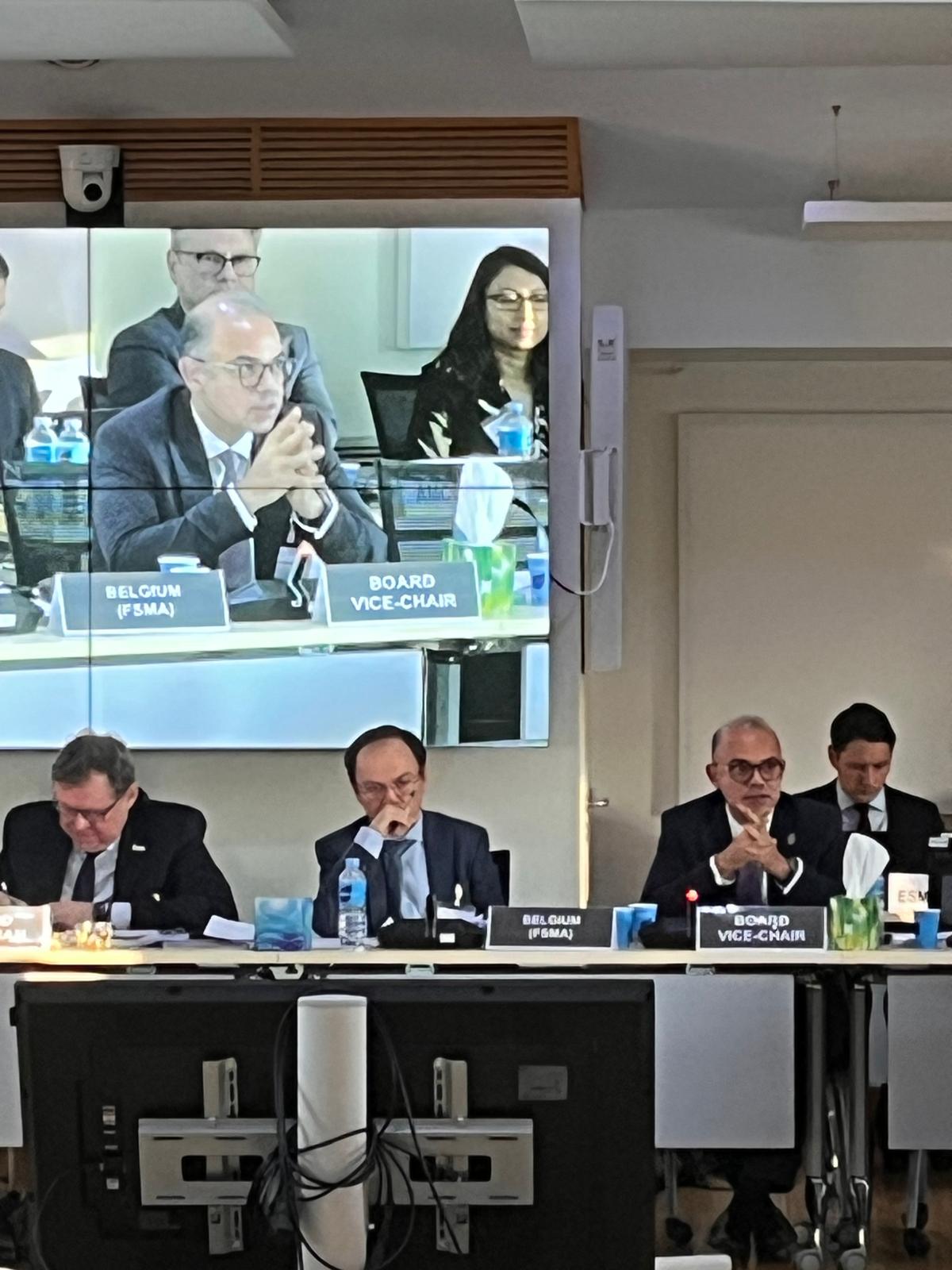 محمد فريد يشارك في اجتماعات مجلس إدارة المنظمة الدولية بالعاصمة الإسبانية