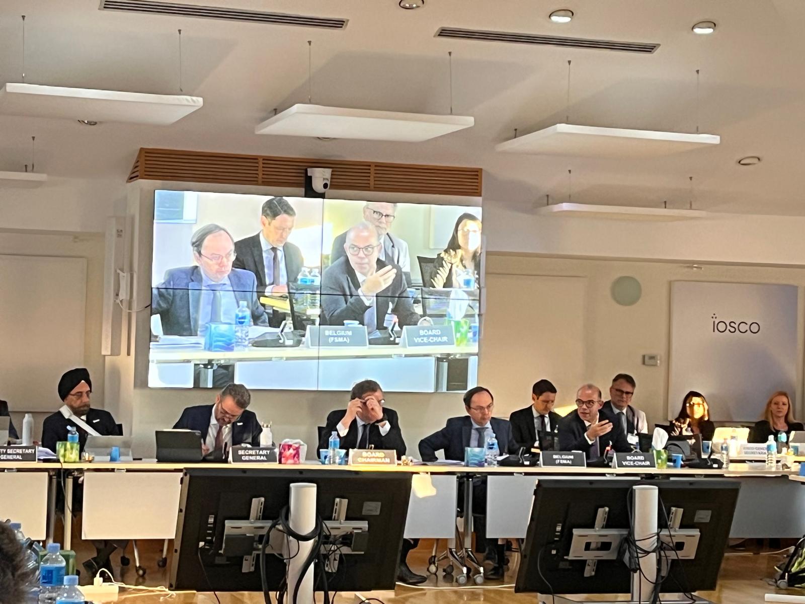 محمد فريد يشارك في اجتماعات مجلس إدارة المنظمة الدولية بالعاصمة الإسبانية