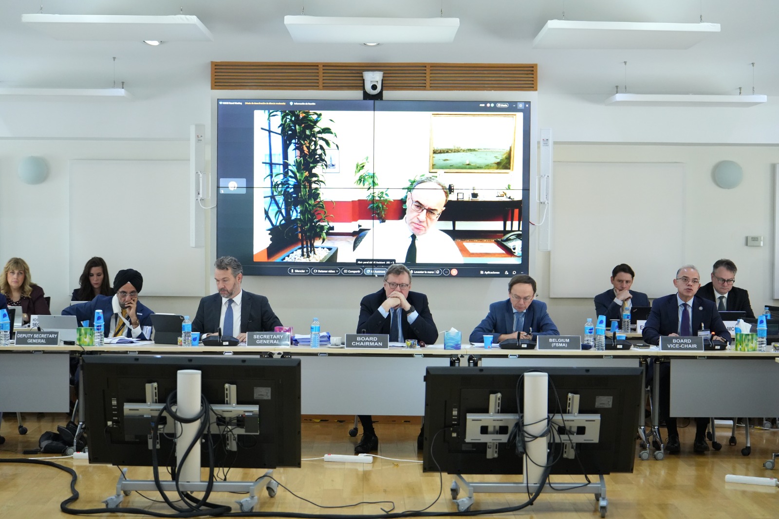 رئيس الرقابة المالية يشارك في اجتماع مجلس إدارة IOSCO