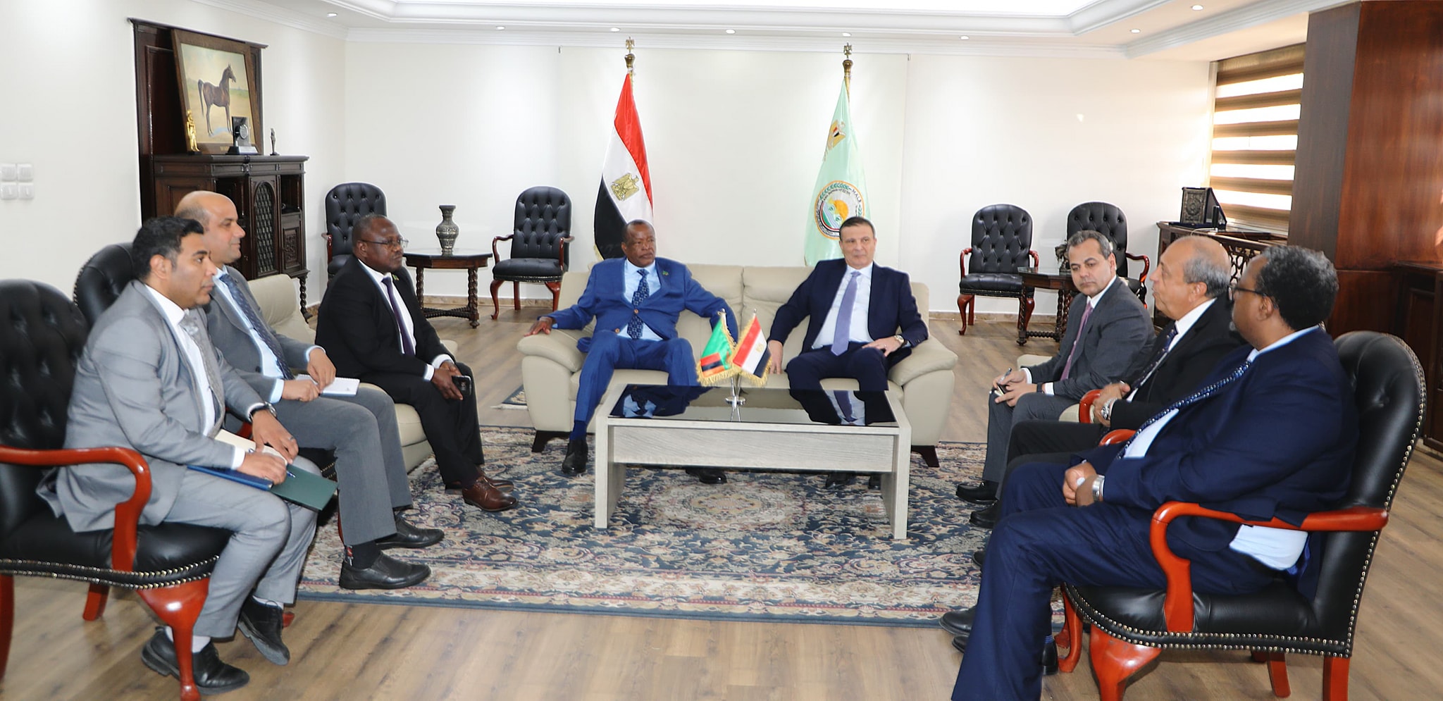 وزير الزراعة يلتقي وزير الداخلية الزامبي