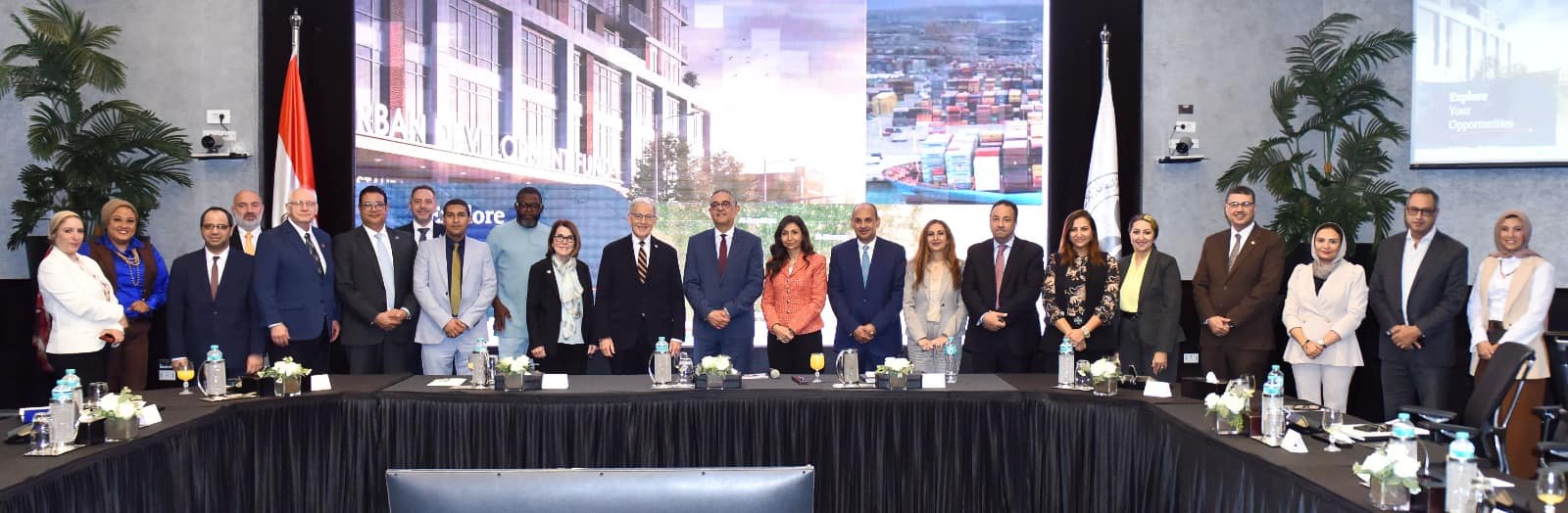 حسام هيبة يجتمع مع وفد رسمي من ولاية نبراسكا الأمريكية