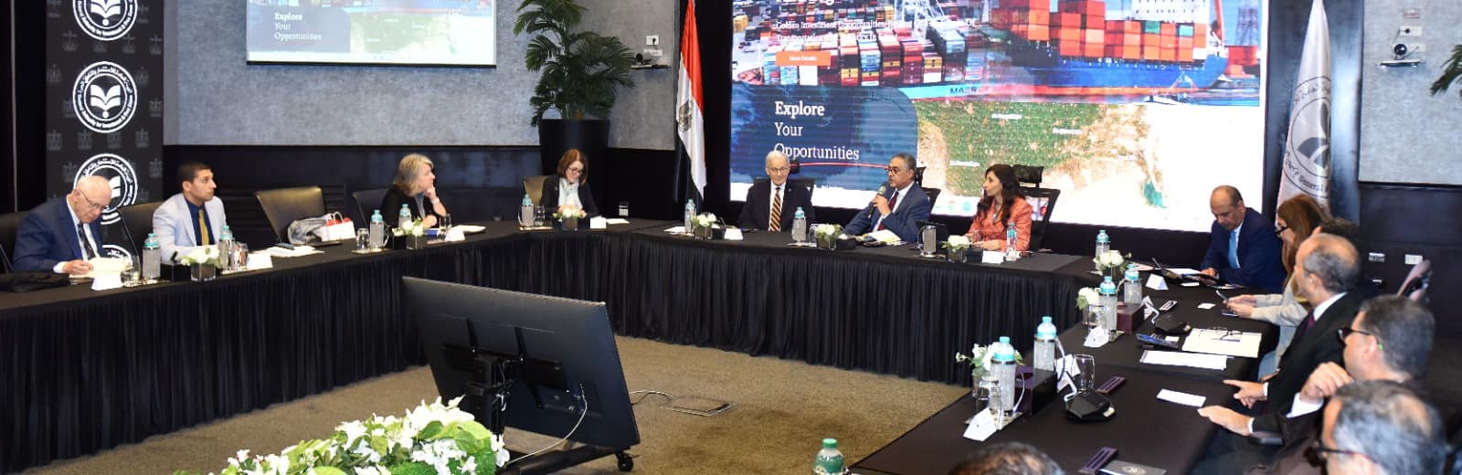 حسام هيبة يجتمع مع وفد رسمي من ولاية نبراسكا الأمريكية