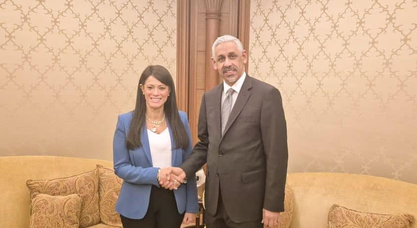 المشاط تلتقي رئيس بنك التنمية الأفريقي