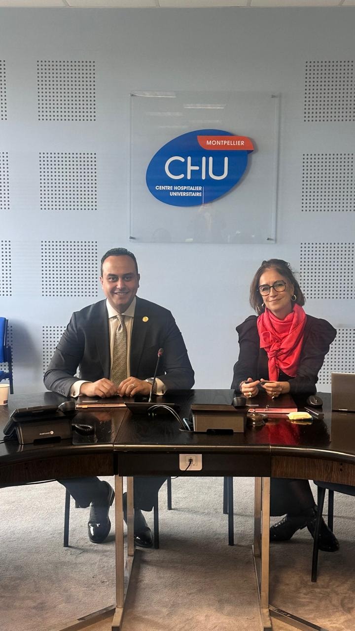 توقيع مذكرة تفاهم مع مستشفيات جامعة جامعة مونبلييه
