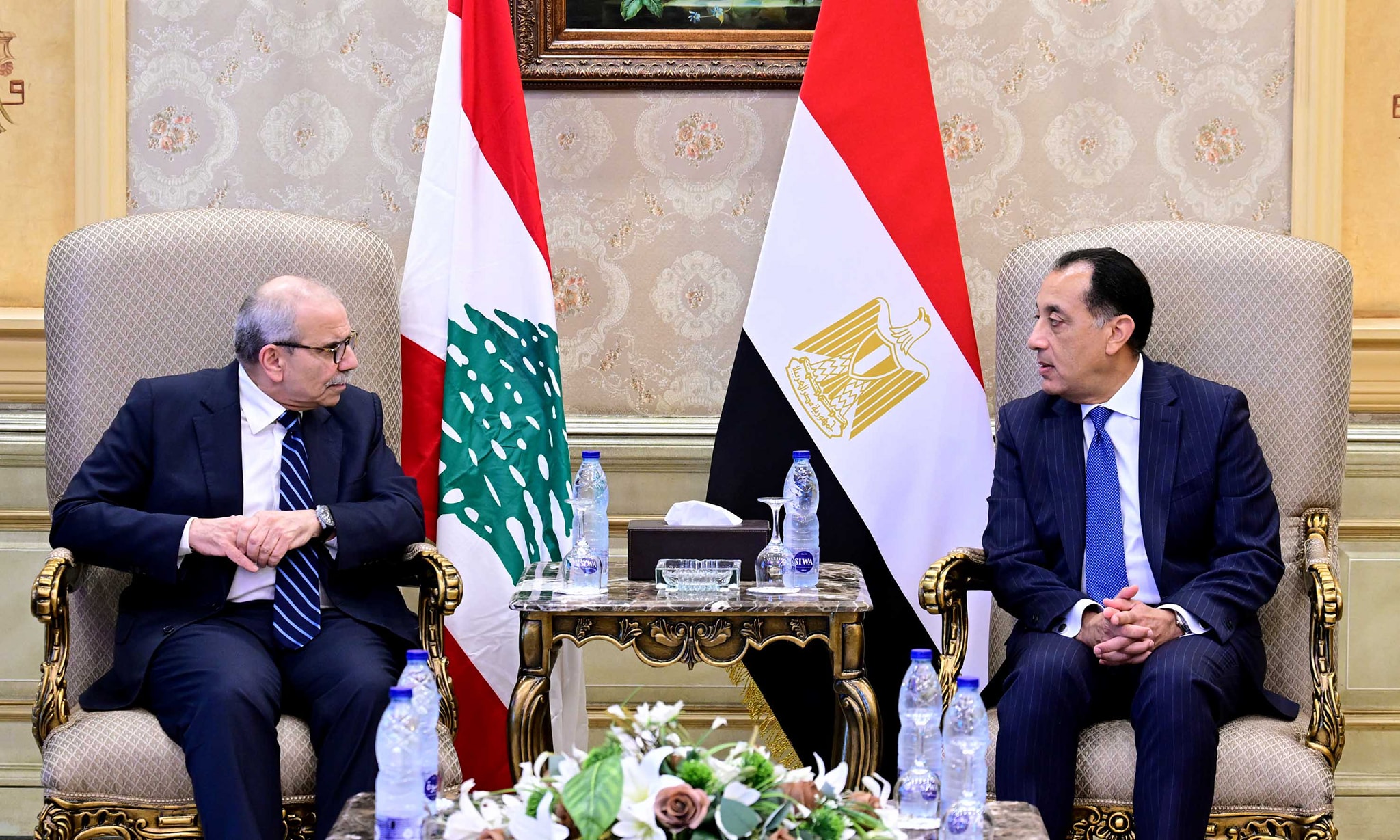 رئيس الوزراء يستقبل نظيره اللبناني