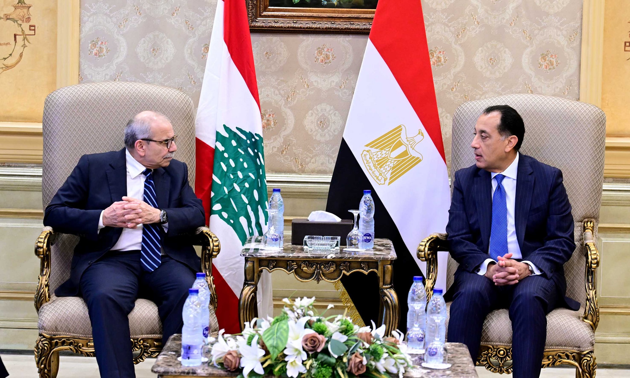 رئيس الوزراء يستقبل نظيره اللبناني