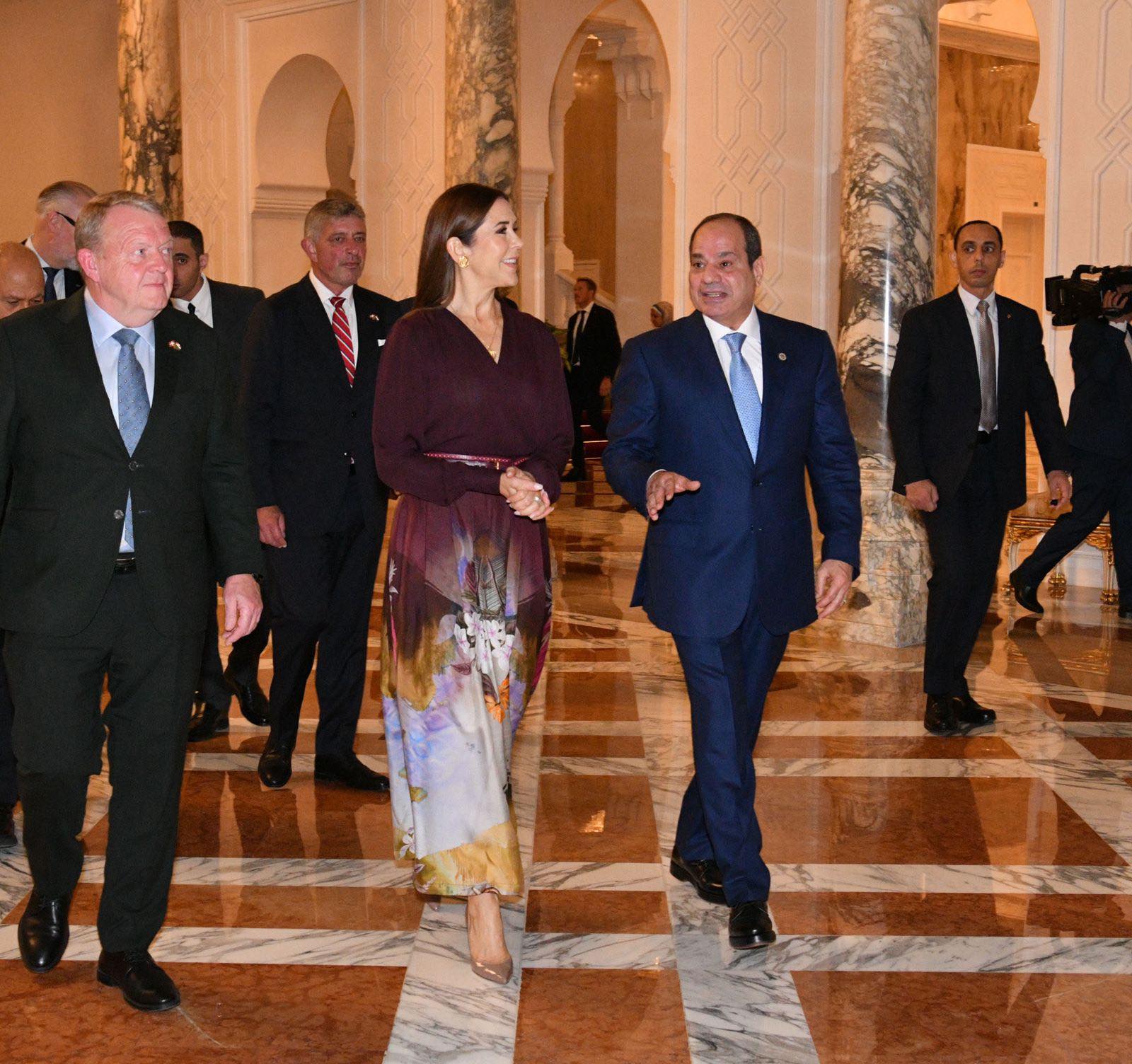 الرئيس السيسي يلتقي ملكة مملكة الدنمارك