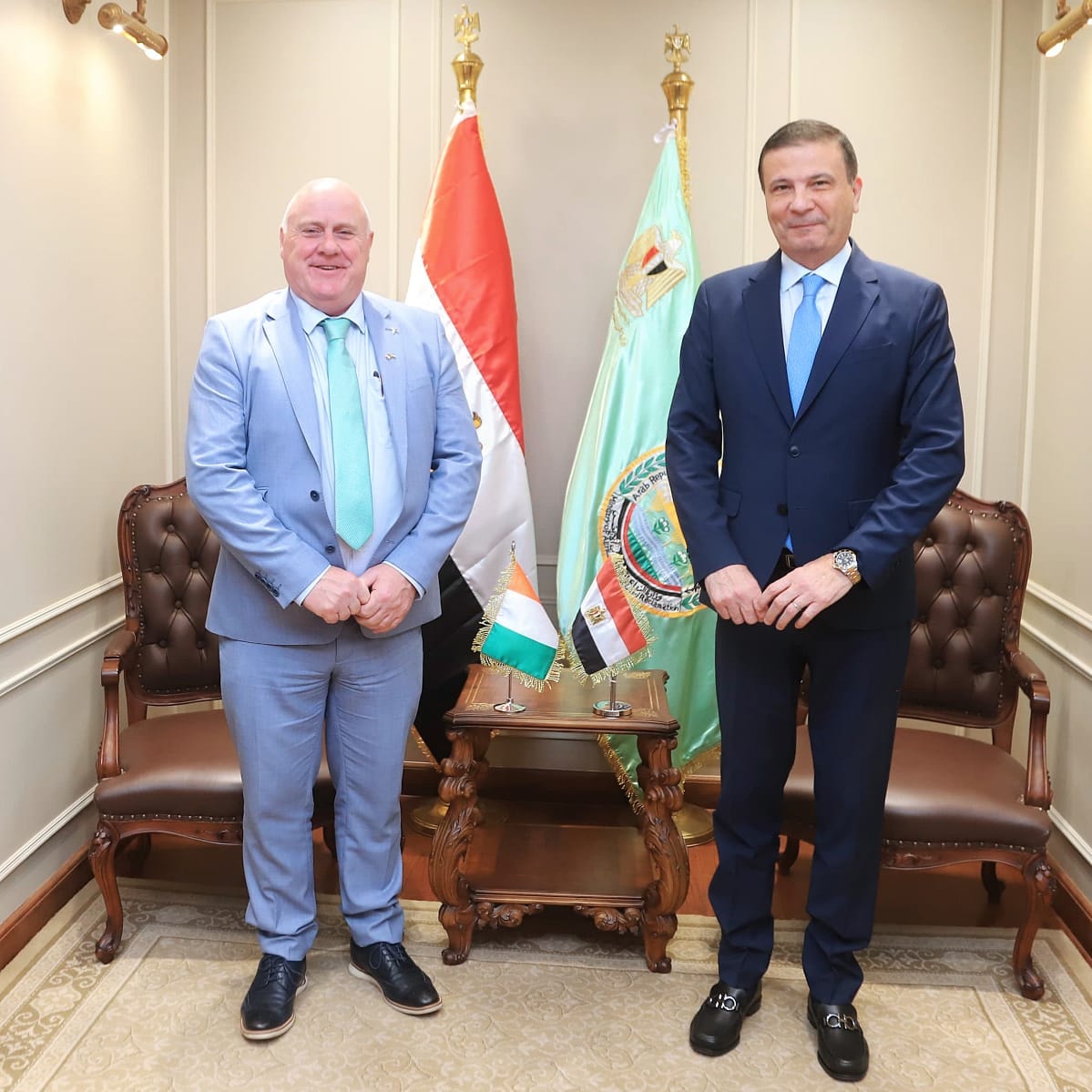 وزير الزراعة يلتقي نظيره الأيرلندي 