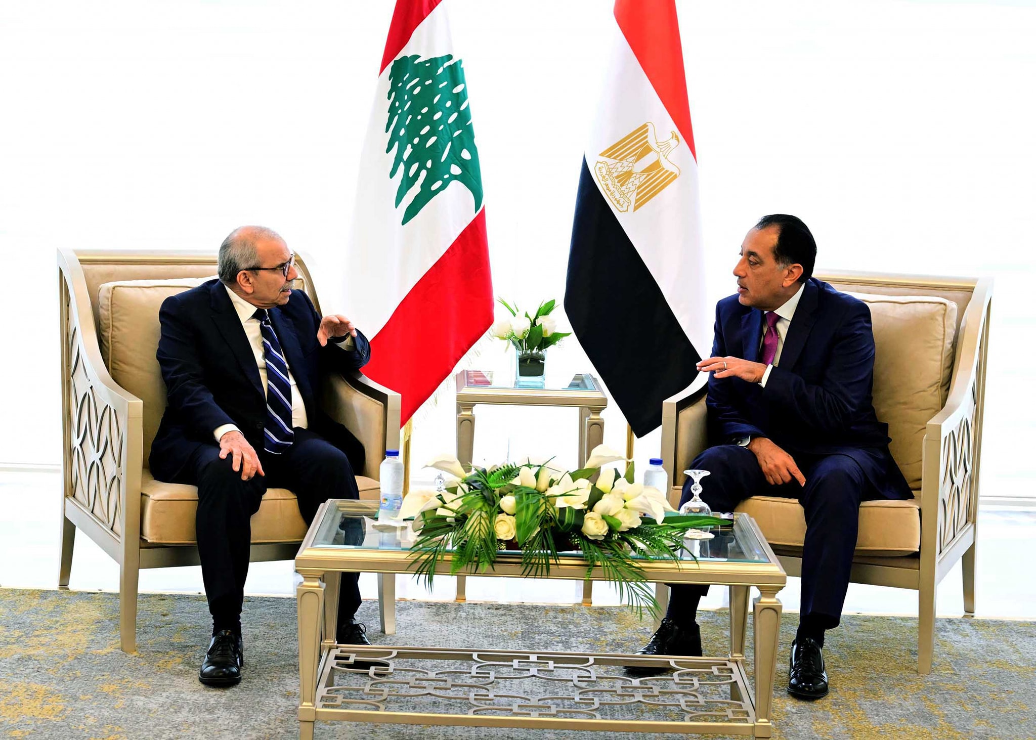 رئيسا وزراء مصر ولبنان يترأسان اجتماع اللجنة العليا المصرية اللبنانية