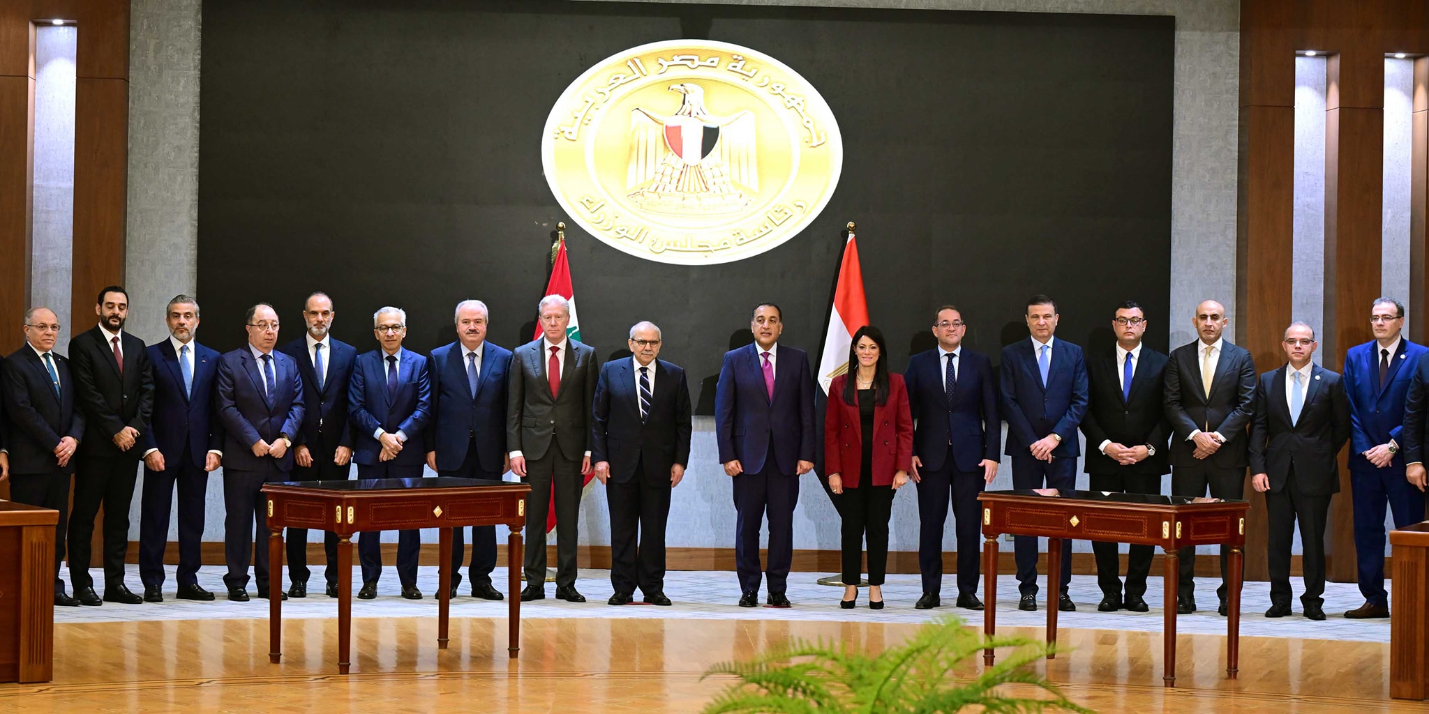 توقيع مذكرات تفاهم بين رئيسا وزراء مصر ولبنان