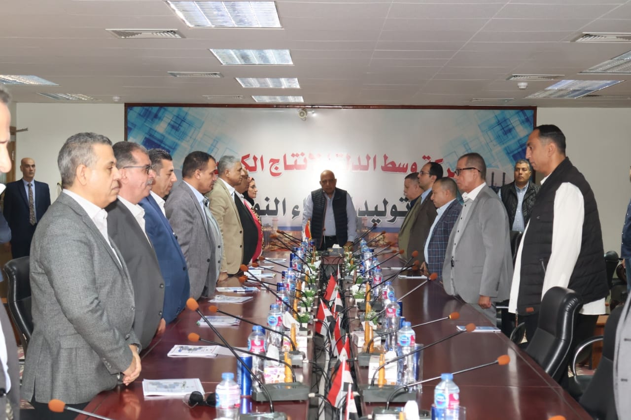 وزير الكهرباء يتفقد محطة توليد كهرباء النوبارية