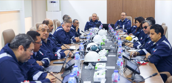 وكيل أول وزارة البترول يتفقد مجمع موبكو بدمياط