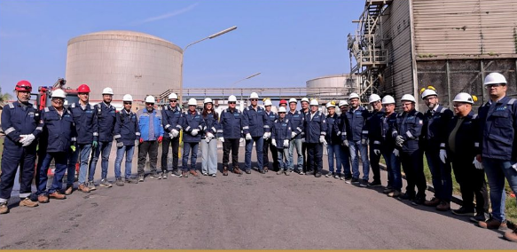 وكيل أول وزارة البترول يتفقد مجمع موبكو بدمياط