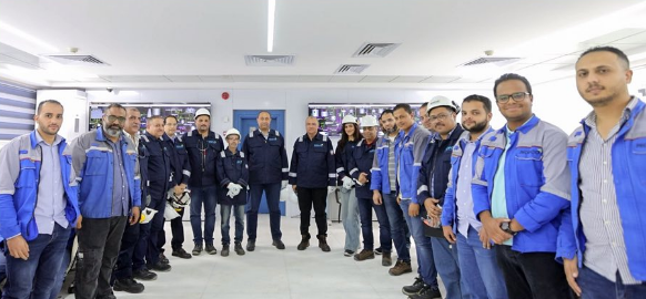 وكيل أول وزارة البترول يتفقد مجمع موبكو بدمياط