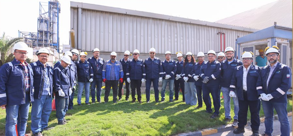 وكيل أول وزارة البترول يتفقد مجمع موبكو بدمياط