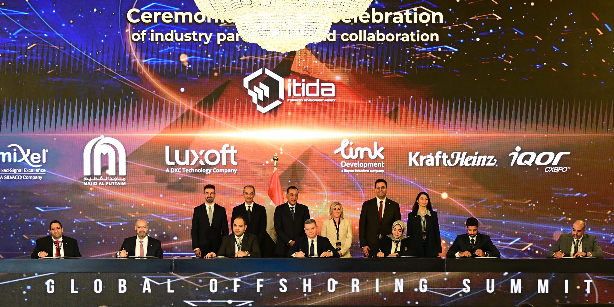 توقيع 55 مذكرة تفاهم بين شركات محلية وعالمية فى مجال صناعة التعهيد