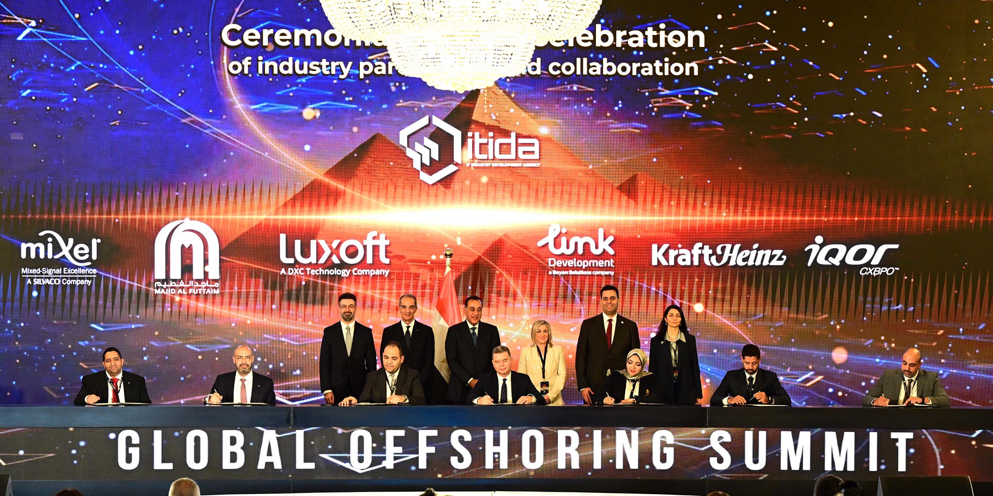 توقيع 55 مذكرة تفاهم بين شركات محلية وعالمية فى مجال صناعة التعهيد