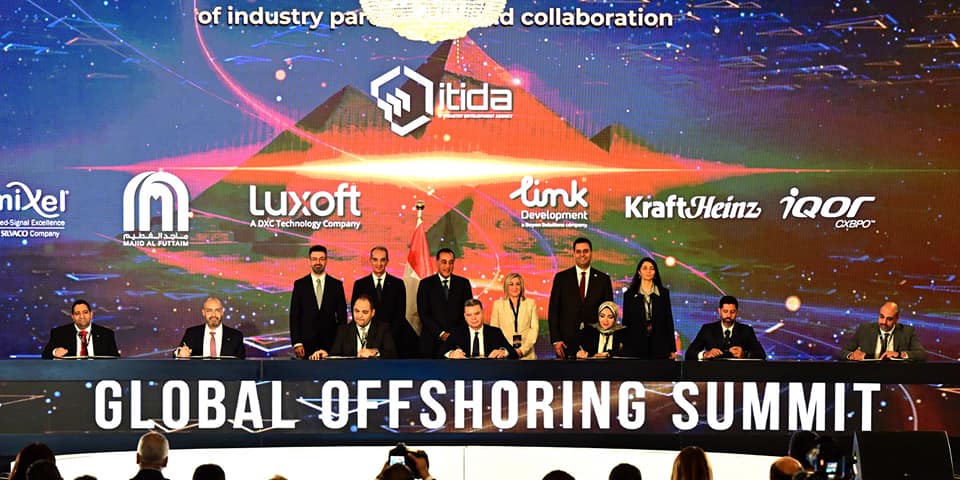 توقيع 55 مذكرة تفاهم بين شركات محلية وعالمية فى مجال صناعة التعهيد