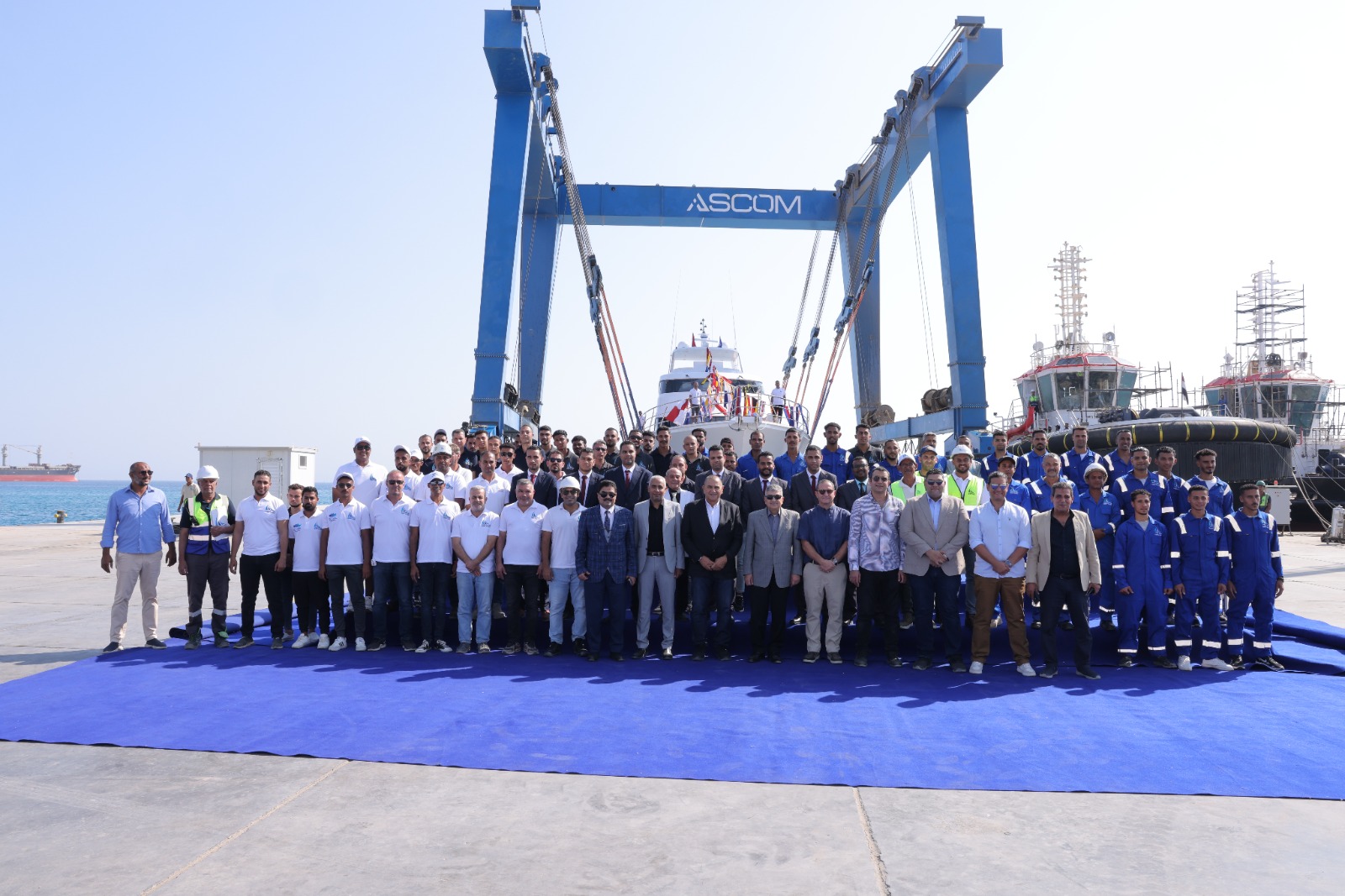 تدشين باكورة إنتاج شركة قناة السويس للقوارب الحديثة