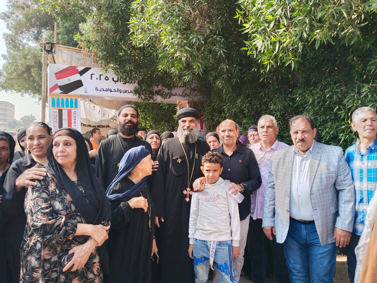 مظاهر الوحدة الوطنية باللجان الإنتخابية بابو النمرس فى الجيزة