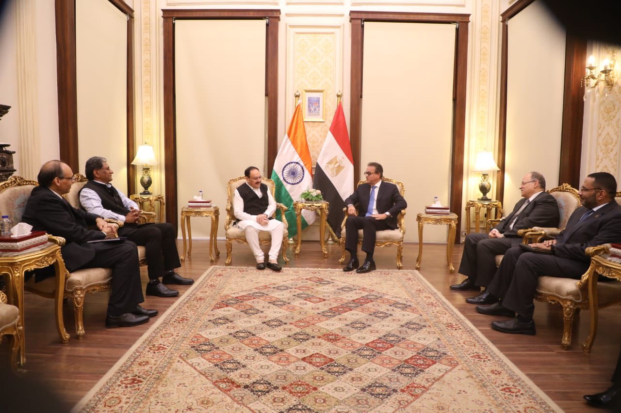 وزير الصحة يستقبل نظيره الهندي