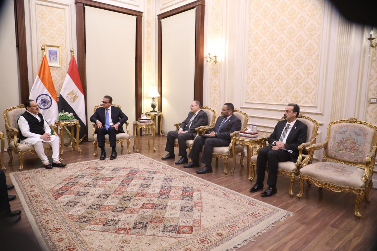 وزير الصحة يستقبل نظيره الهندي