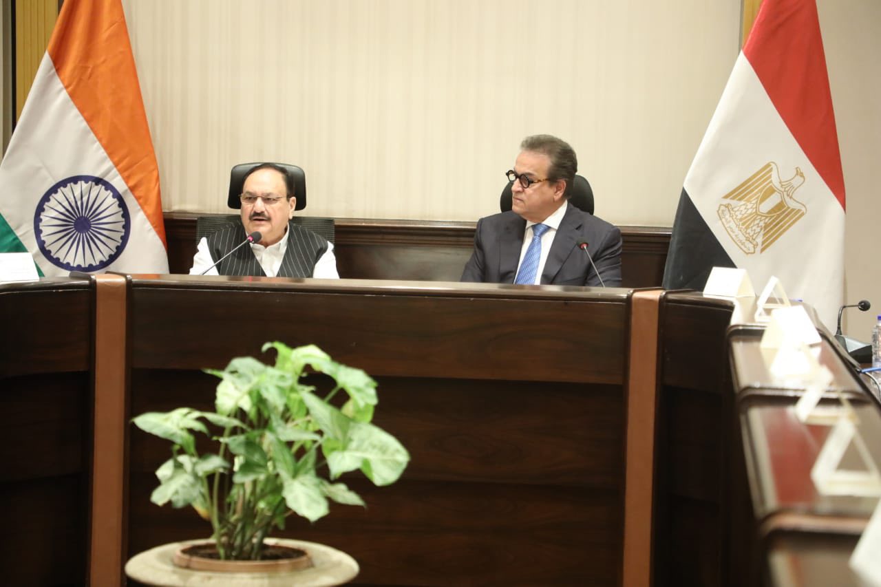 وزير الصحة يستقبل نظيره الهندي