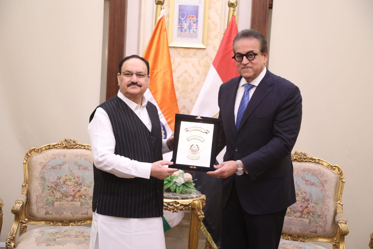 وزير الصحة يستقبل نظيره الهندي