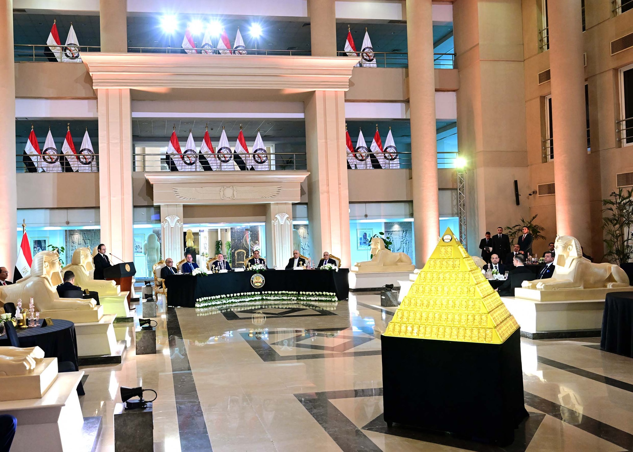 حفل تسليم النيابة العامة مضبوطات ذهبية للبنك المركزي المصري